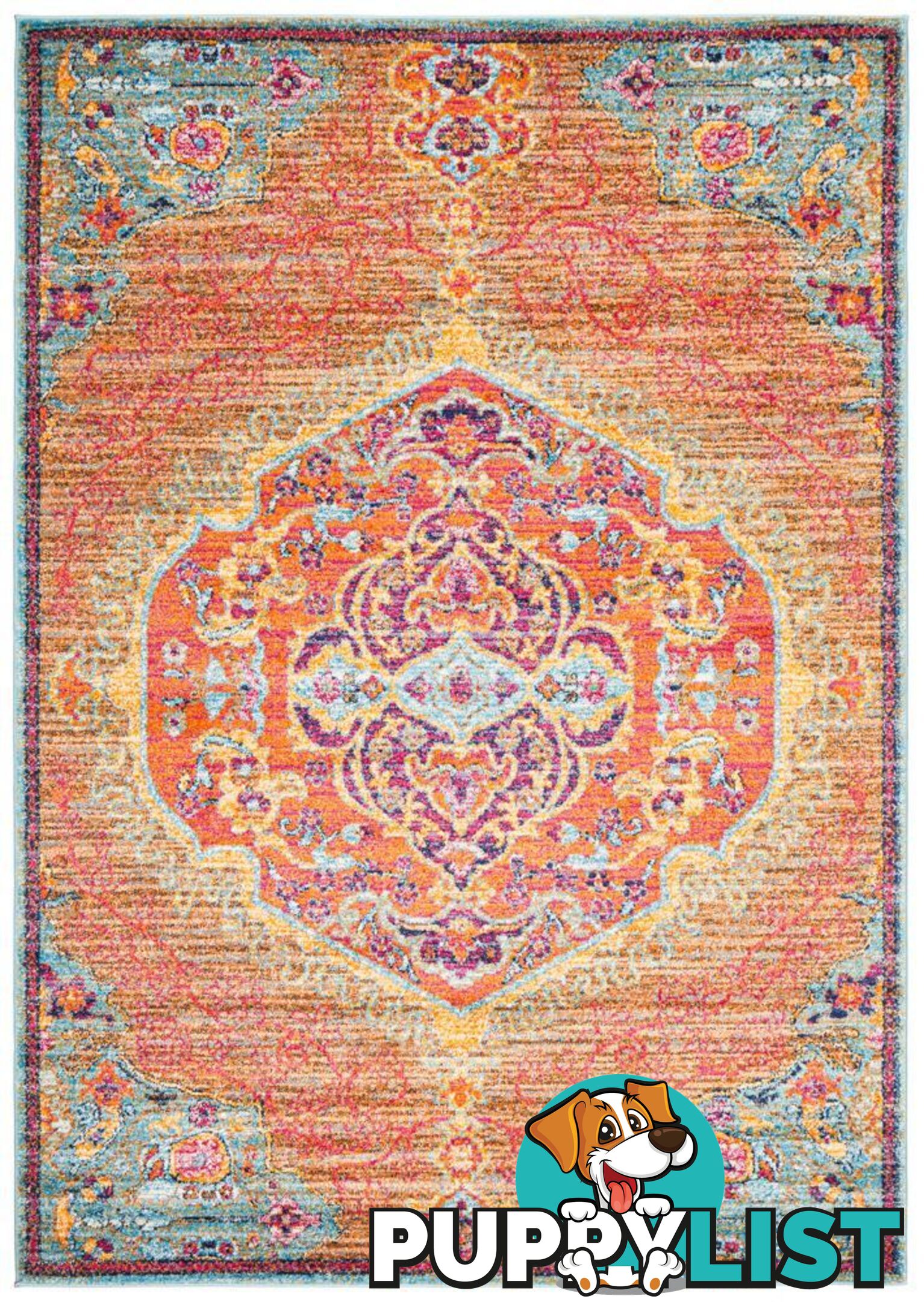 Radiance Tangerine Rug - Unbranded - 9375321886536