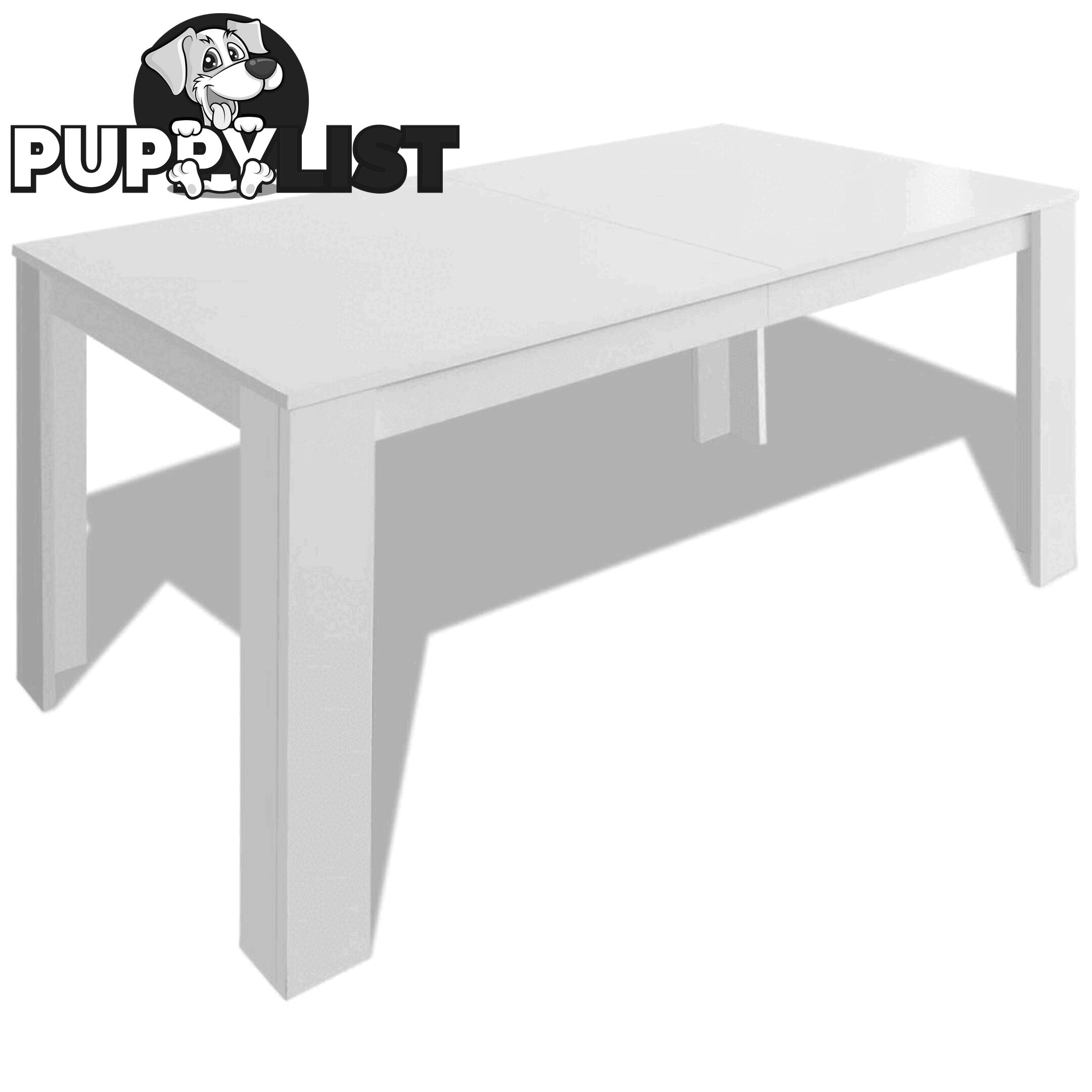 Dining Table 140 x 80 x 75 Cm - White - Unbranded - 8718475977292