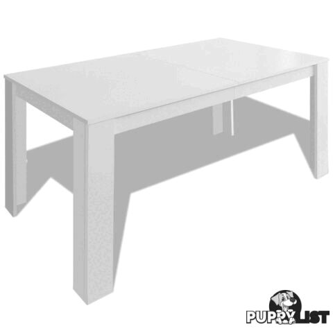 Dining Table 140 x 80 x 75 Cm - White - Unbranded - 8718475977292