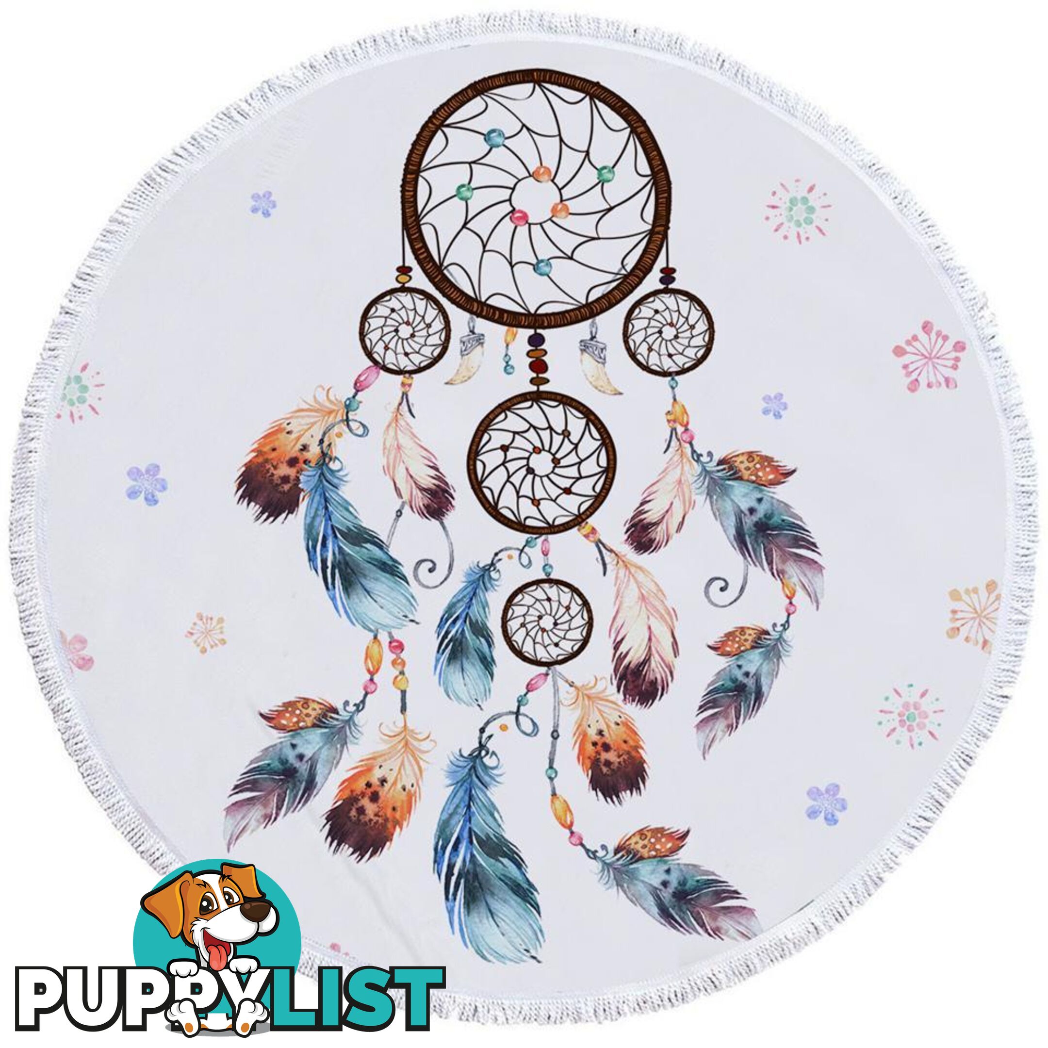 Simple Dream Catcher Beach Towel - Towel - 7427046321105