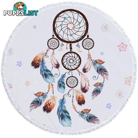 Simple Dream Catcher Beach Towel - Towel - 7427046321105