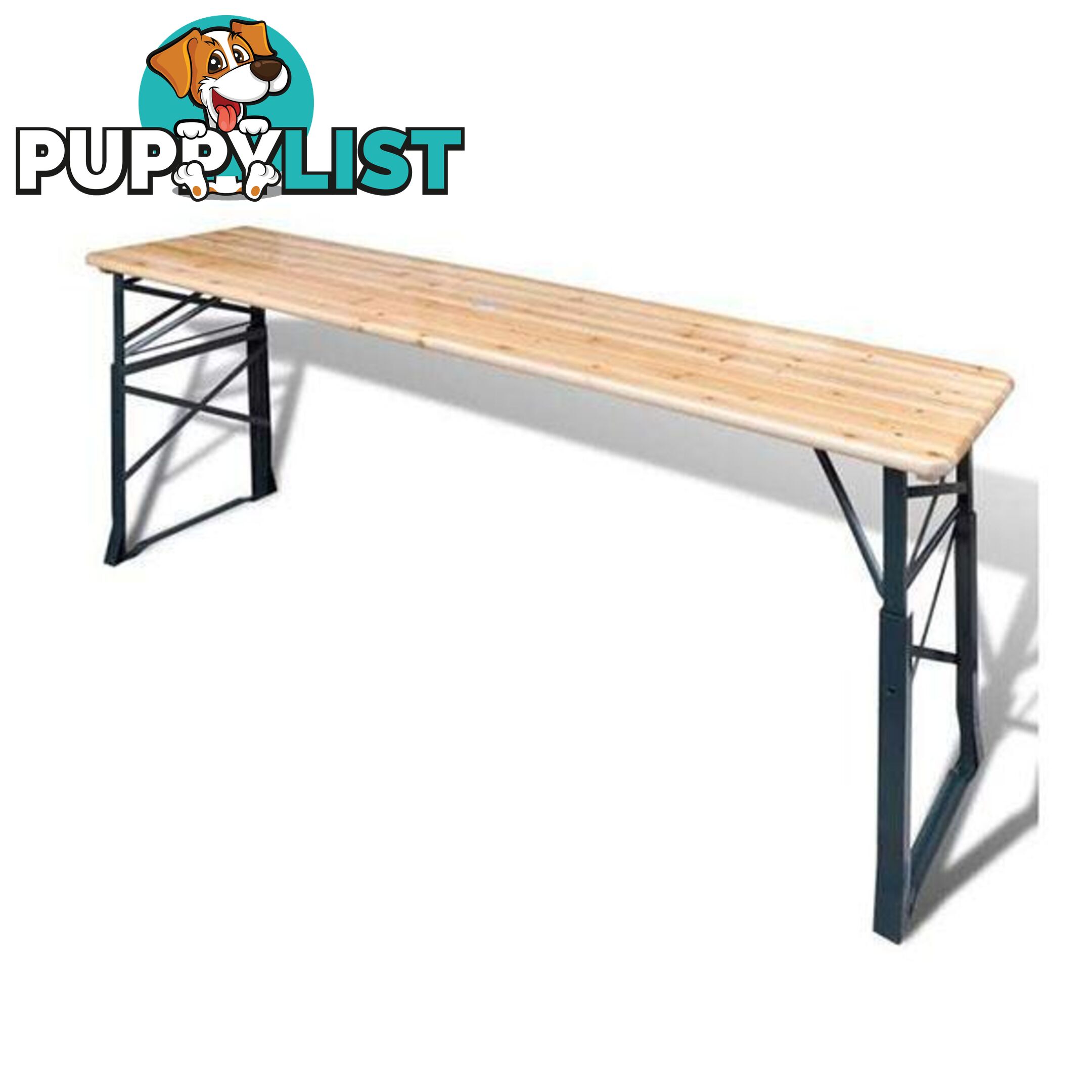 Foldable Beer Table 179 x 50 x 75/105 Cm Pinewood - Unbranded - 7427046375399