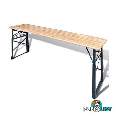 Foldable Beer Table 179 x 50 x 75/105 Cm Pinewood - Unbranded - 7427046375399