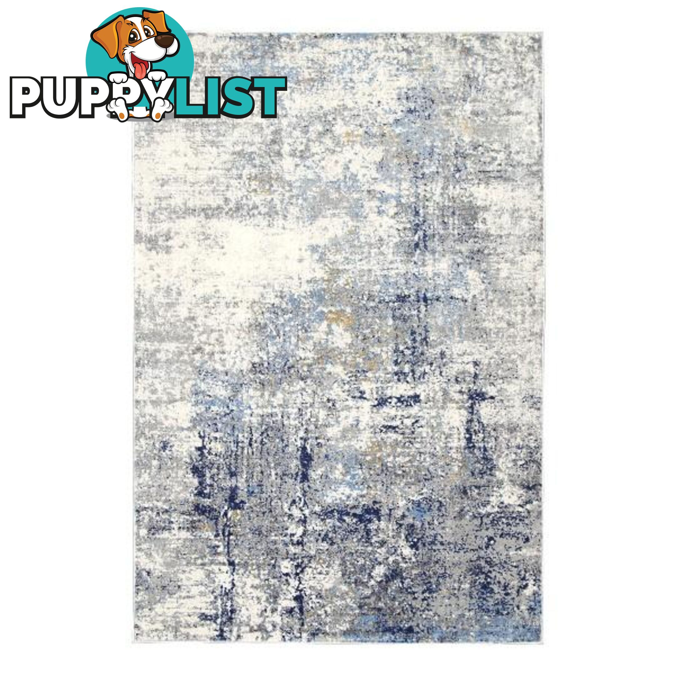 Expressions Navy Blue Modern Rug - Unbranded - 9315512146940