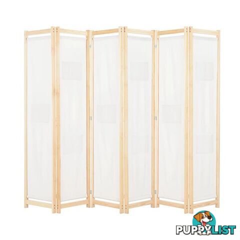 6 Panel Room Divider 240X170X4 Cm Fabric - Unbranded - 787976575946