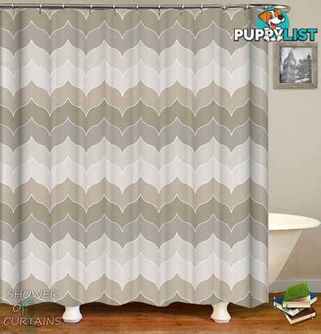 Pastel Grey Shower Curtain - Curtain - 7427046289832