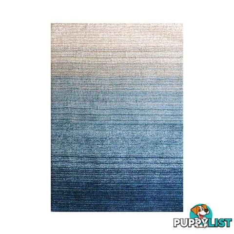 Contemporary Fleur Blue Plush Rug 110 X 155 Cm - Unbranded - 7427046154857