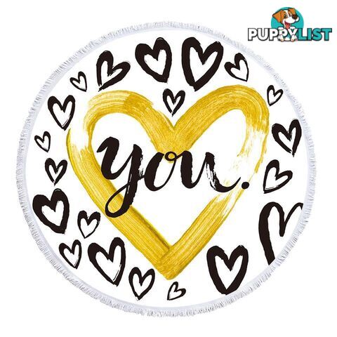 Love You Beach Towel - Towel - 7427046334563