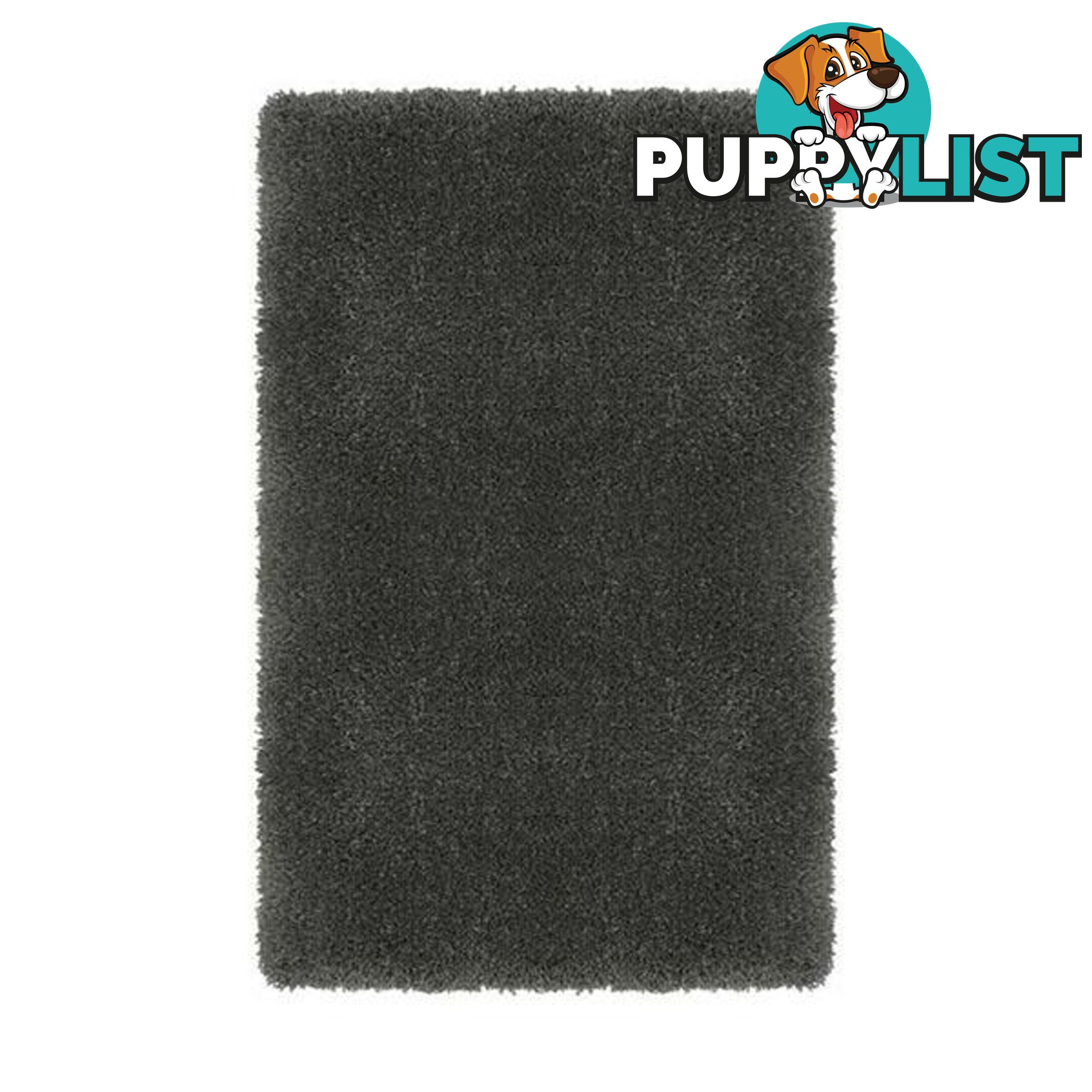 Dark Grey Comfy Polyester Rug - Unbranded - 787976629519