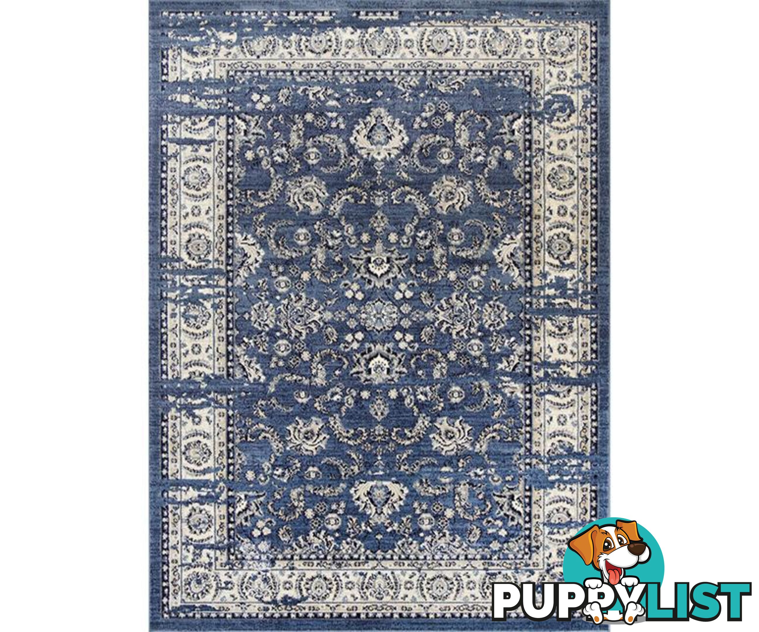 Old World Ziegler Distressed Navy Rug - Unbranded - 9476062046682