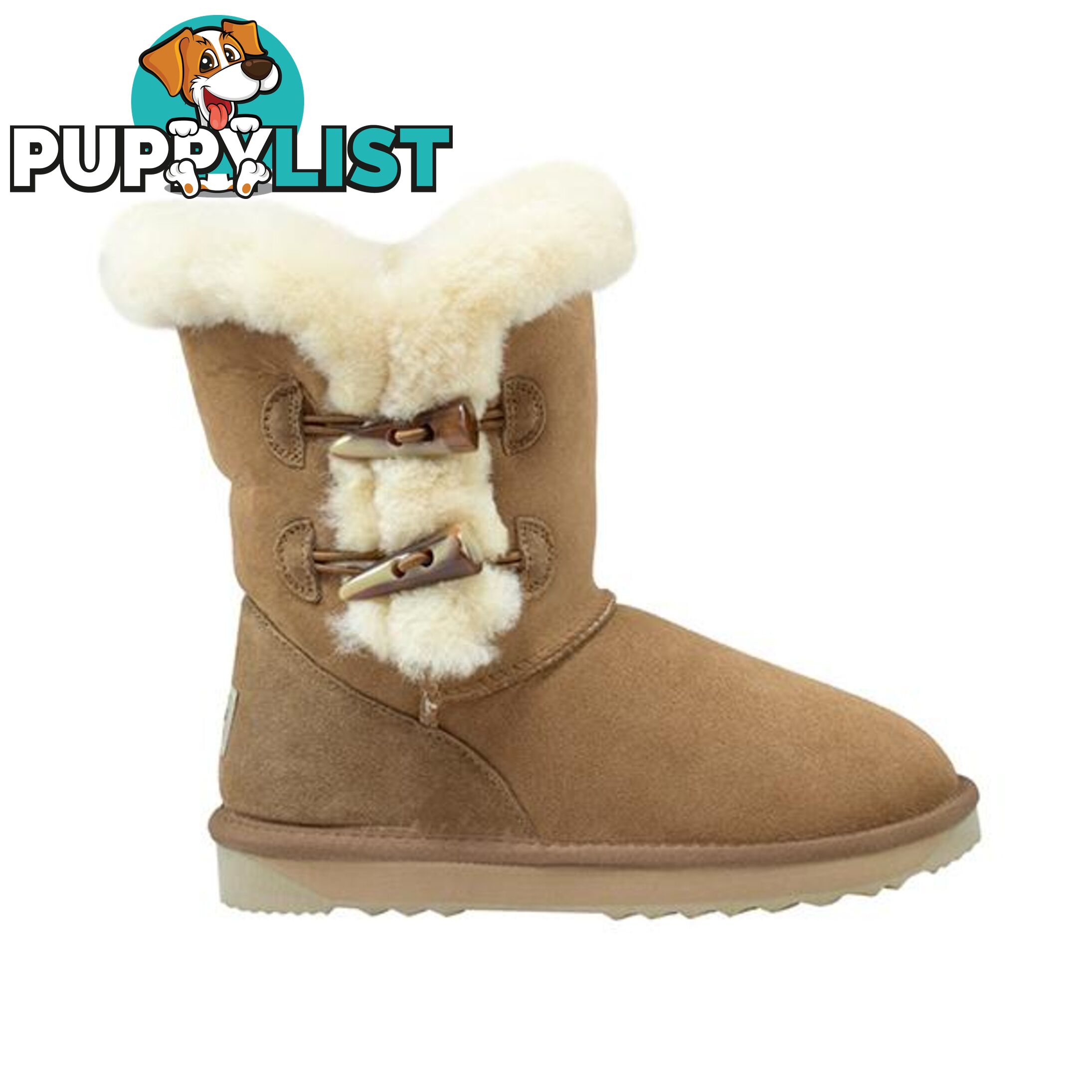 Comfort Me Australian Made 2 Button Shark Ugg Boot - Comfort Me - 787976609009