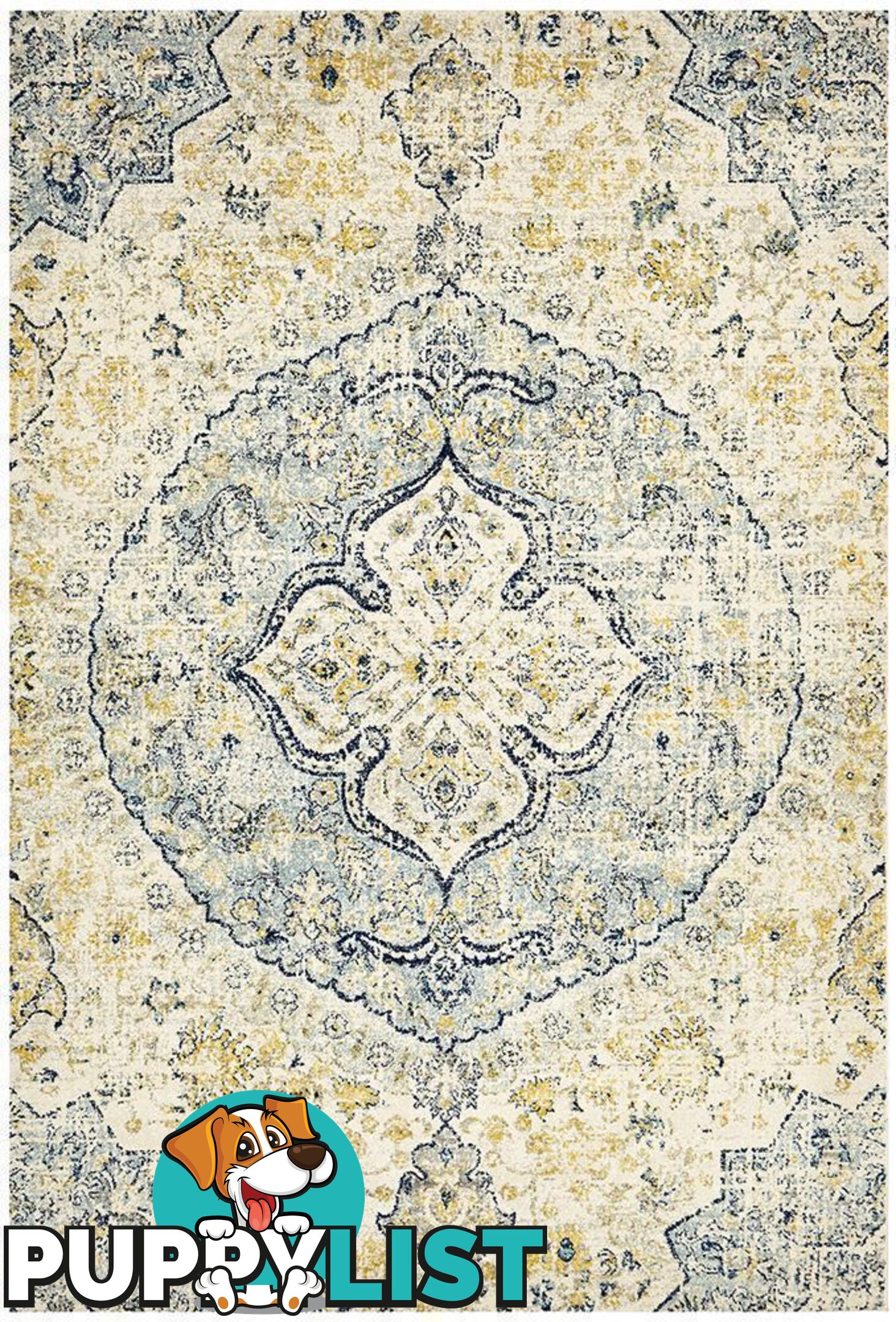 Museum Tyler Sky Blue Rug - Unbranded - 9375321850247