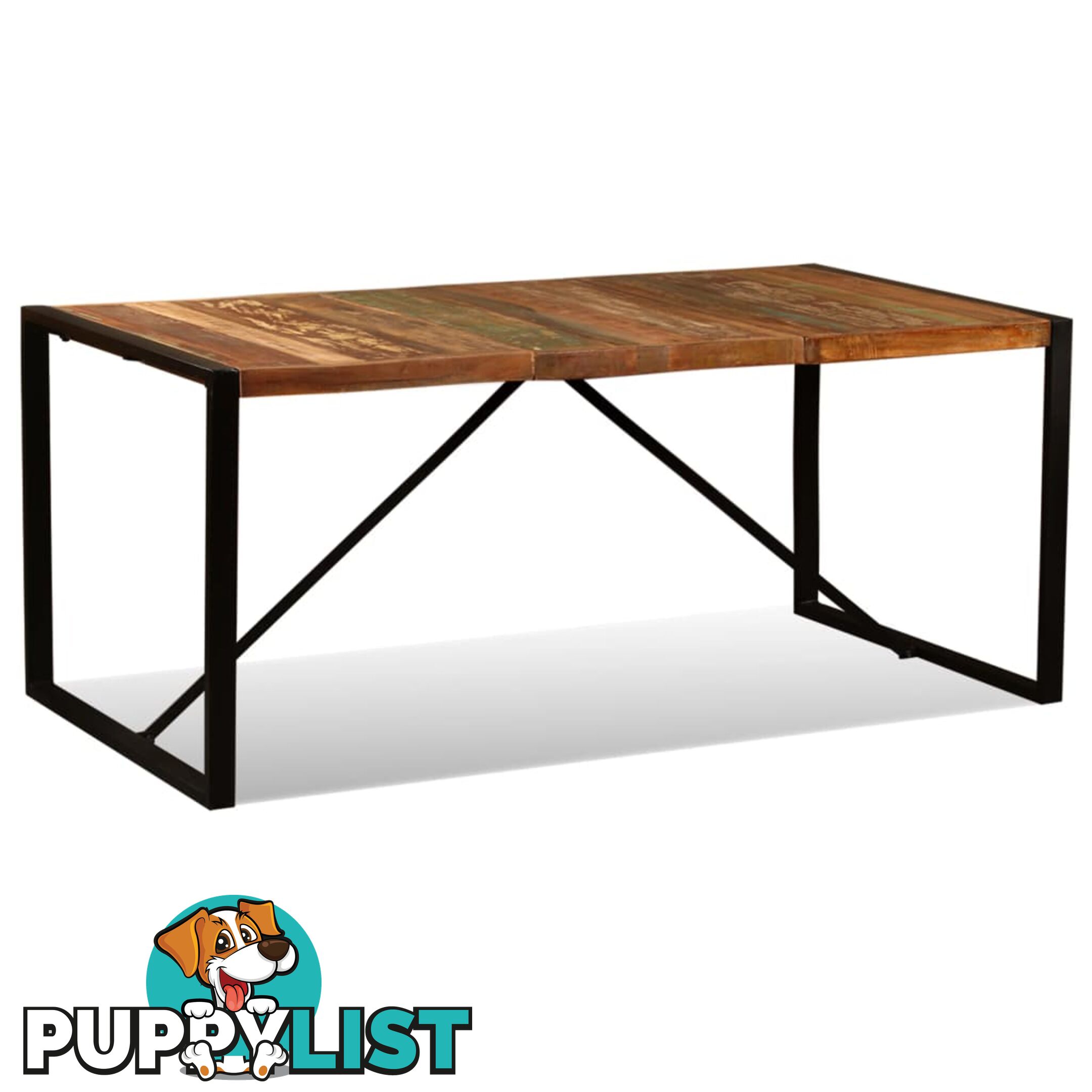 Dining Table Solid Reclaimed Wood 180 Cm - Unbranded - 7427046375146