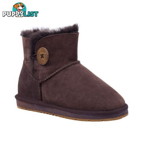 UGGS Mini Button Sheepskin Clove 5883 Unisex Chocolate - UGG - 822427509337