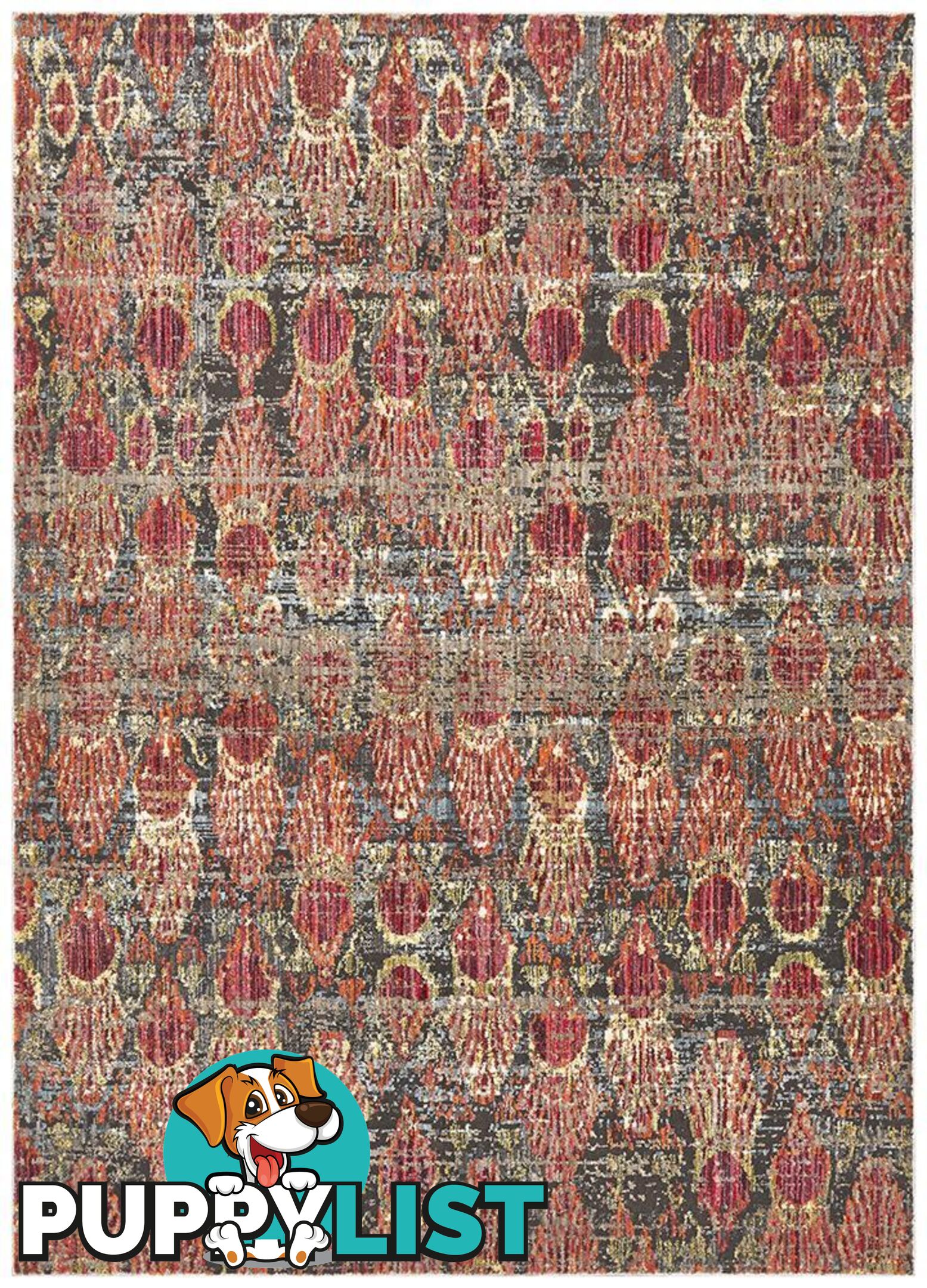 Jezebel Fluid Eclipse Modern Red Rug - Unbranded - 9375321827928