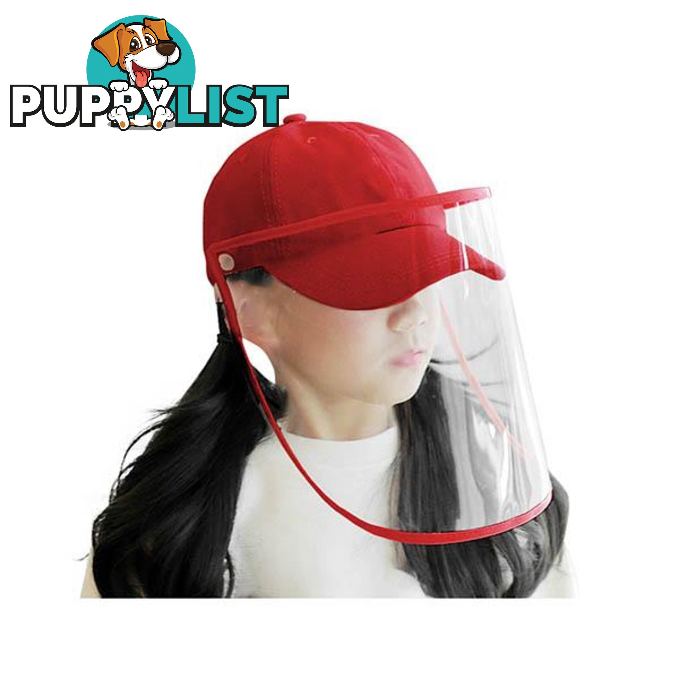 Outdoor Hat Anti Fog Dust Saliva Cap Full Face Shield Cover Kids Red - Unbranded - 9476062095772