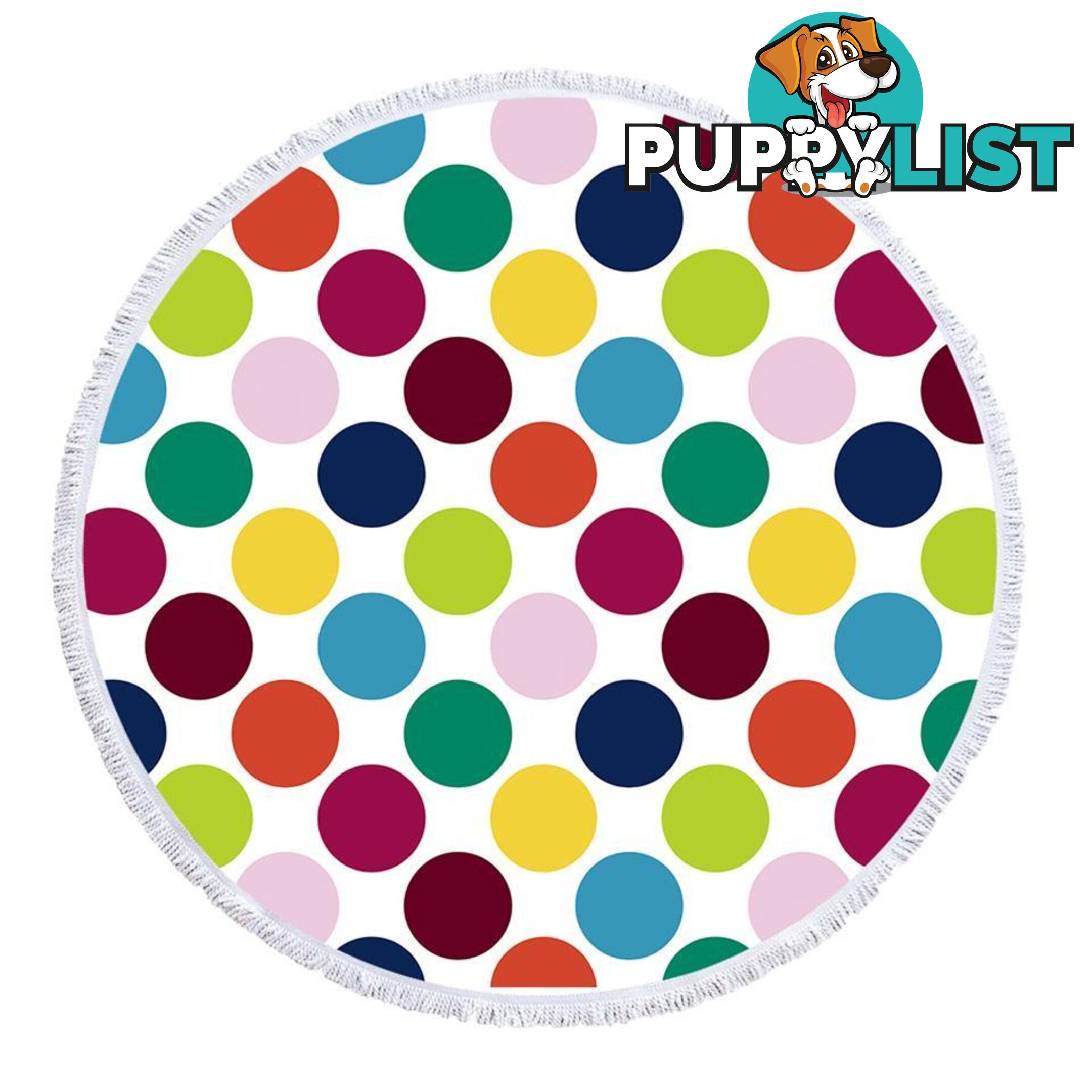 Multi Colored Dots Beach Towel - Towel - 7427046334723