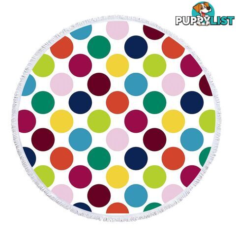 Multi Colored Dots Beach Towel - Towel - 7427046334723