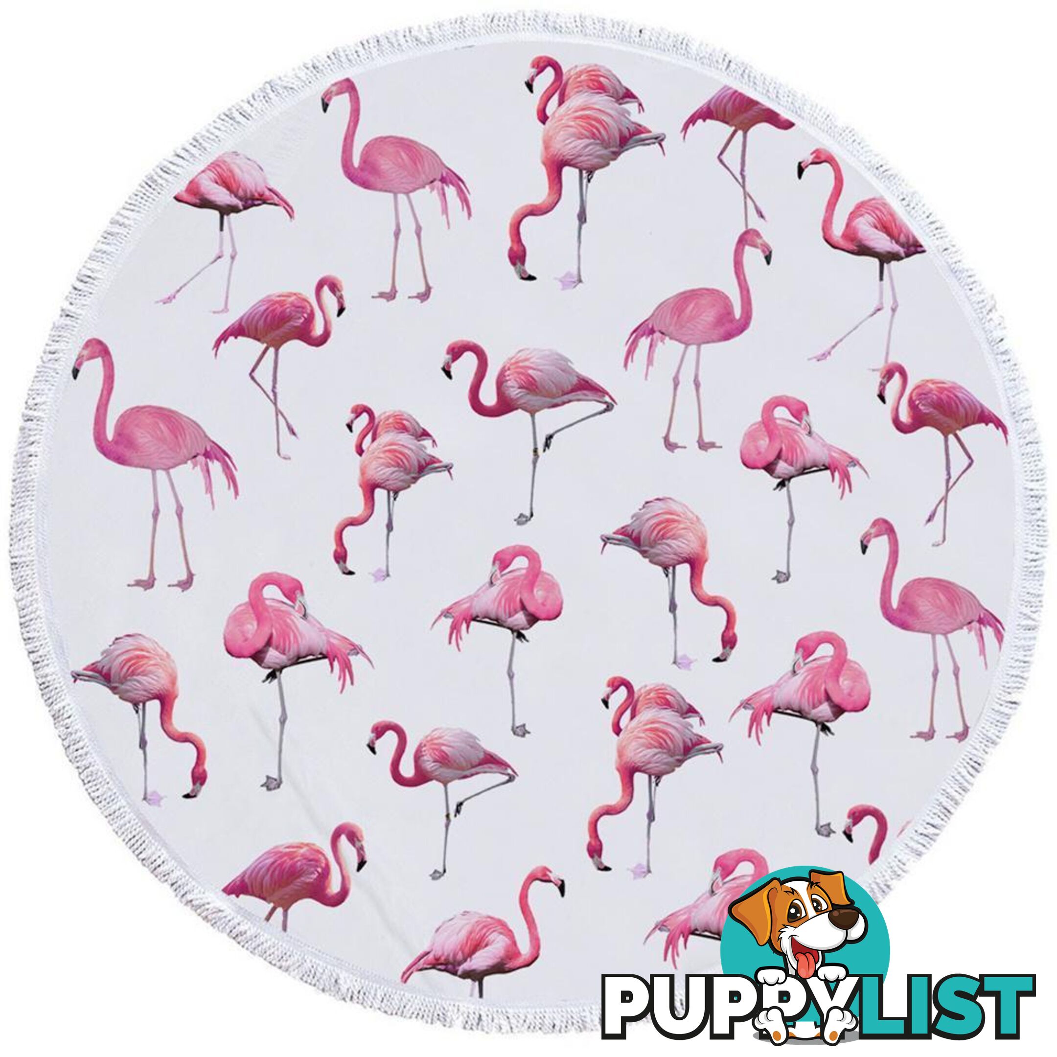 Flamingo Pattern Beach Towel - Towel - 7427046330725