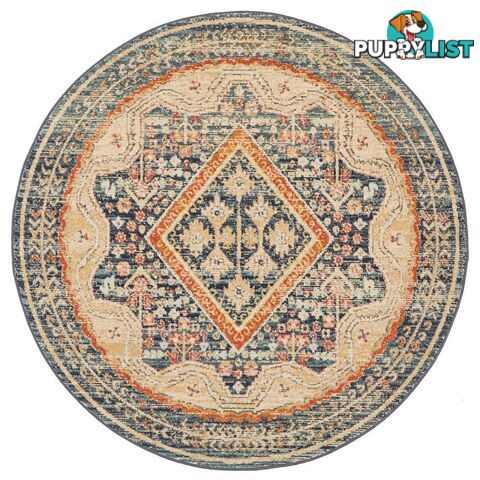 Legacy Round Soluk Mavi Rug - Unbranded - 9375321885386