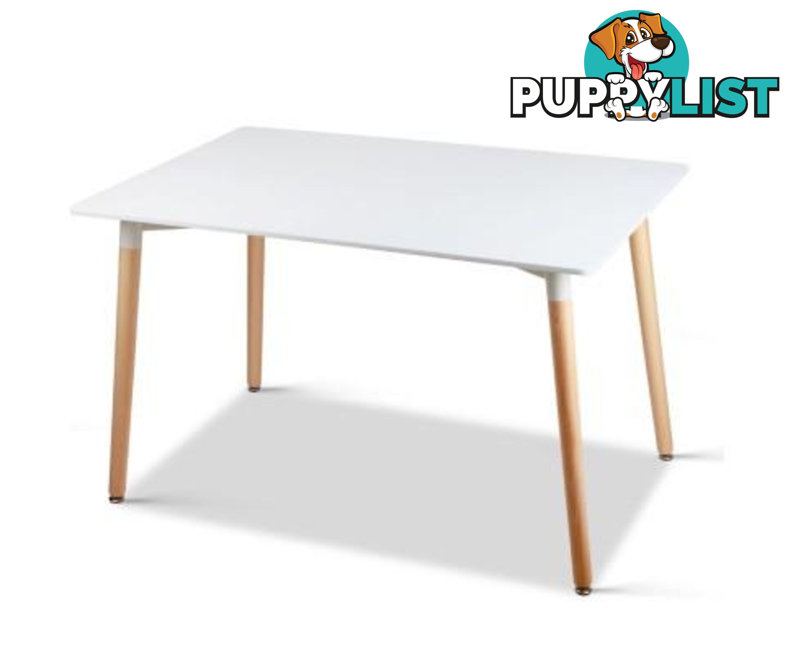 Rectangular 6 Seater Dining Table White - Artiss - 4344744396453