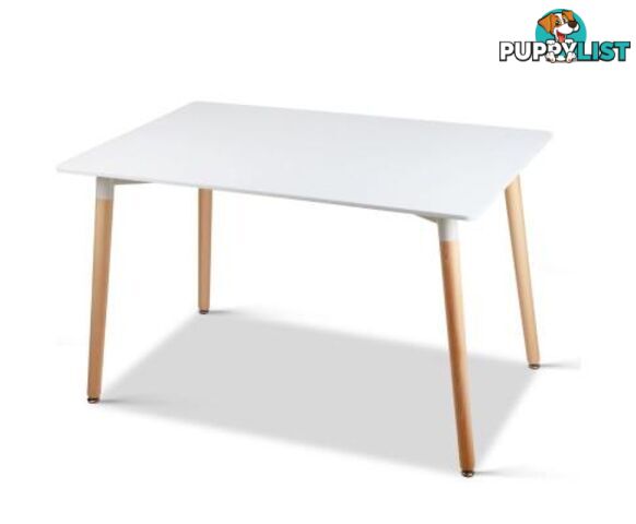 Rectangular 6 Seater Dining Table White - Artiss - 4344744396453