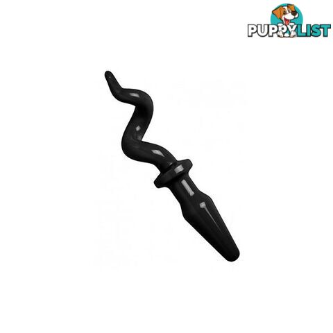 Squeal Pig Tail Anal Plug Black - Adult Toys - 811847010226