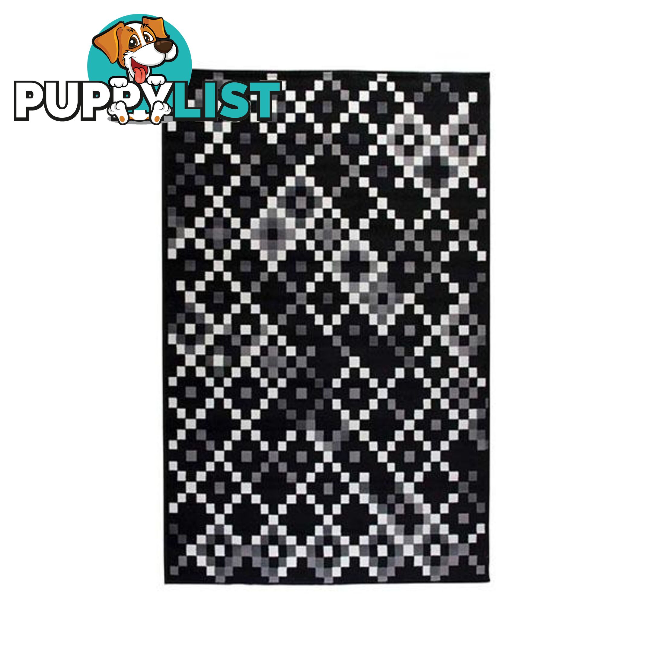 Black Studio Polypropylene Rug - Unbranded - 94760621262239476062126223