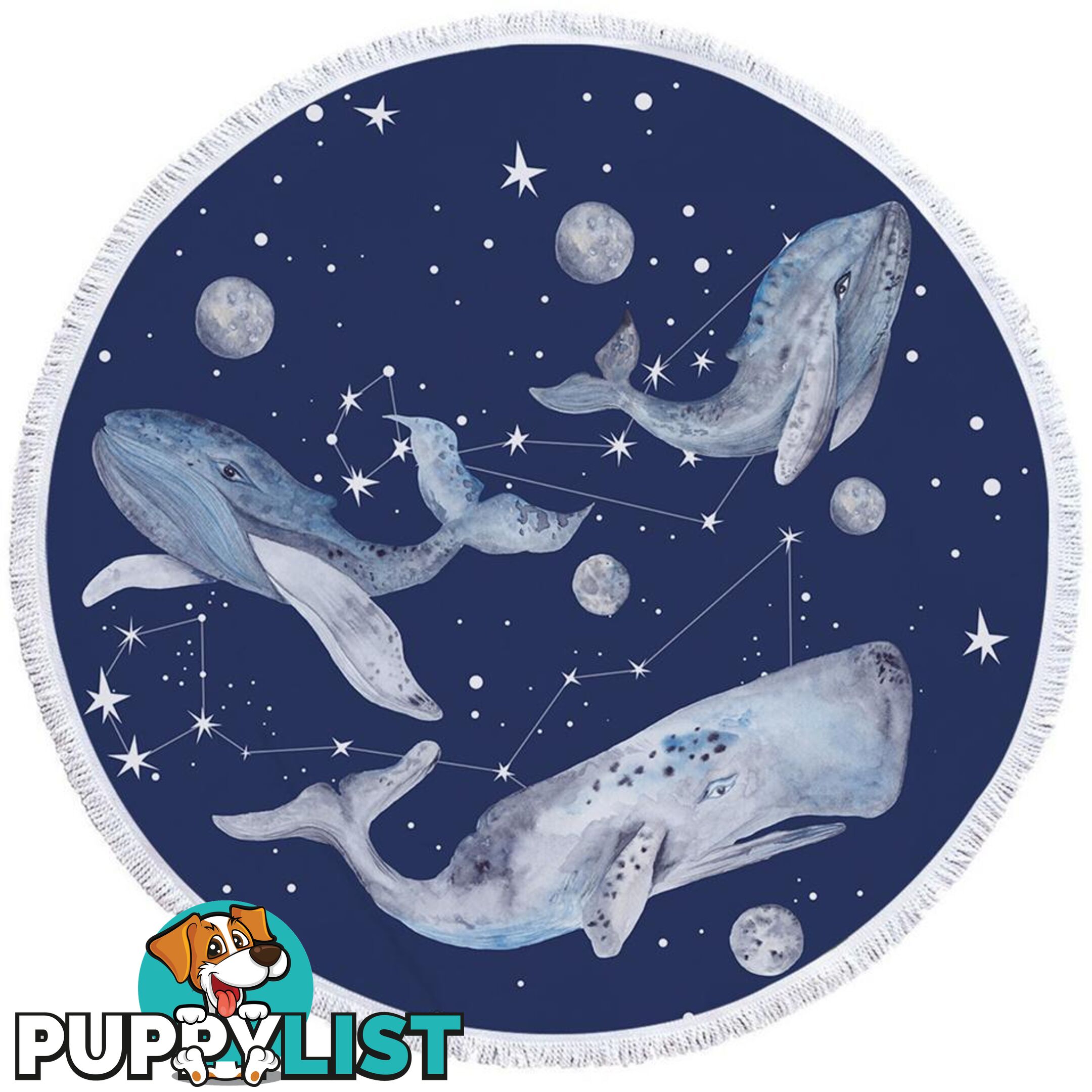 Space Whales Beach Towel - Towel - 7427046308946