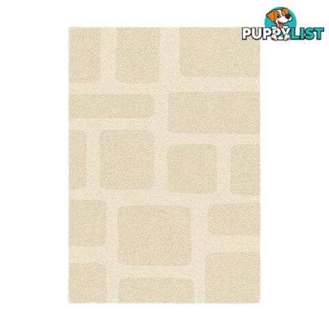 Heat Set Polypropylene Luxury Cosy Cream Rug 160 X 230 Cm - Unbranded - 787976631628