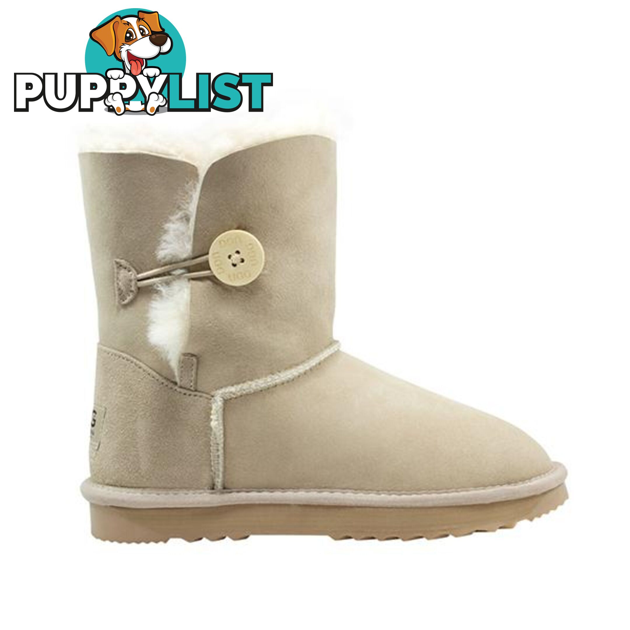 Comfort Me Australian Made Mid Bailey Button Ugg Boot Sand - Comfort Me - 822427521742