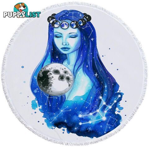 Moon Girl Art Beach Towel - Towel - 7427046315562