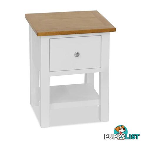 Nightstand 36X30X47 Cm Solid Oak Wood - Nightstand - 787976575564