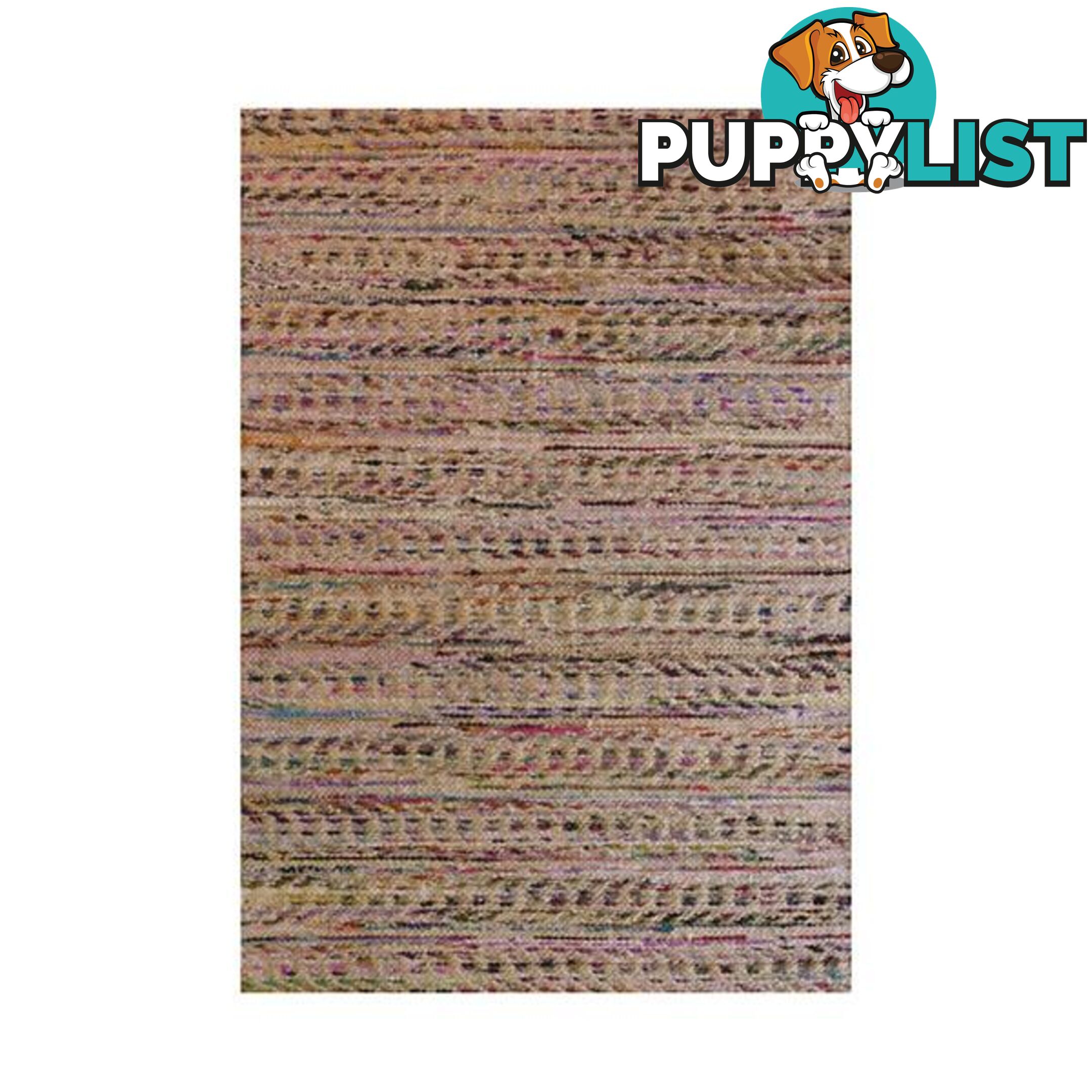 Flatweave Jute Jag Pastel Rug - Unbranded - 7427005869211