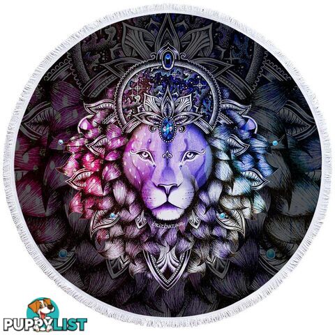 Indian Prince Lion Beach Towel - Towel - 7427046324847