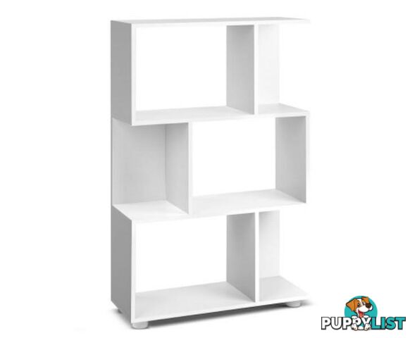 3 Tier Zig Zag Bookshelf White - Artiss - 9350062187708