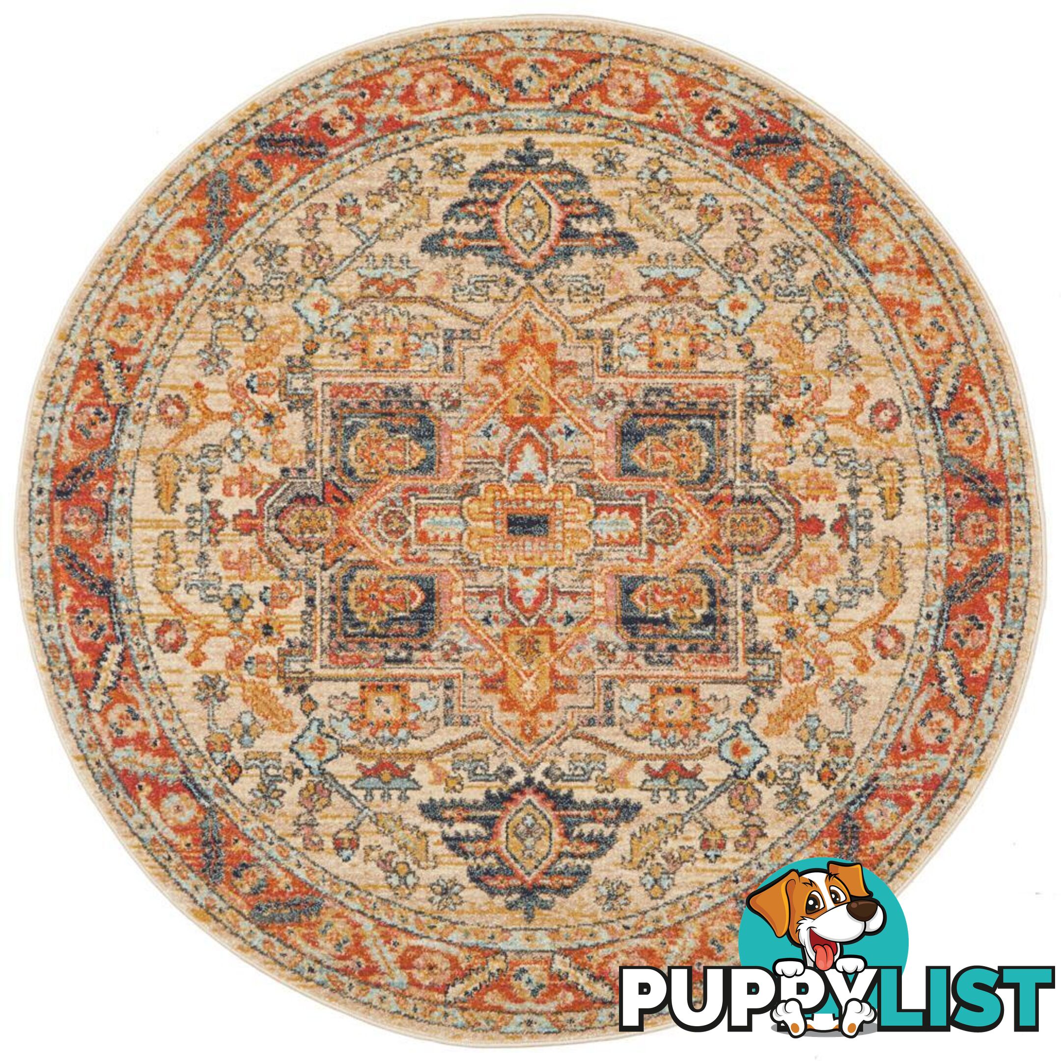 Legacy Round Rust Rug - Unbranded - 9375321883788