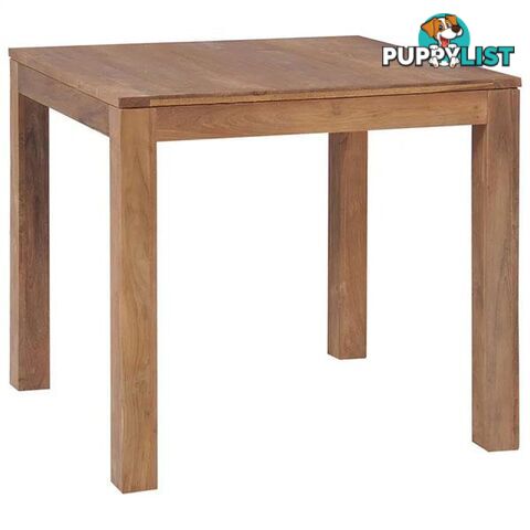 Dining Table Solid Teak Wood with Natural Finish 82x80x76cm - Unbranded - 9476062104962