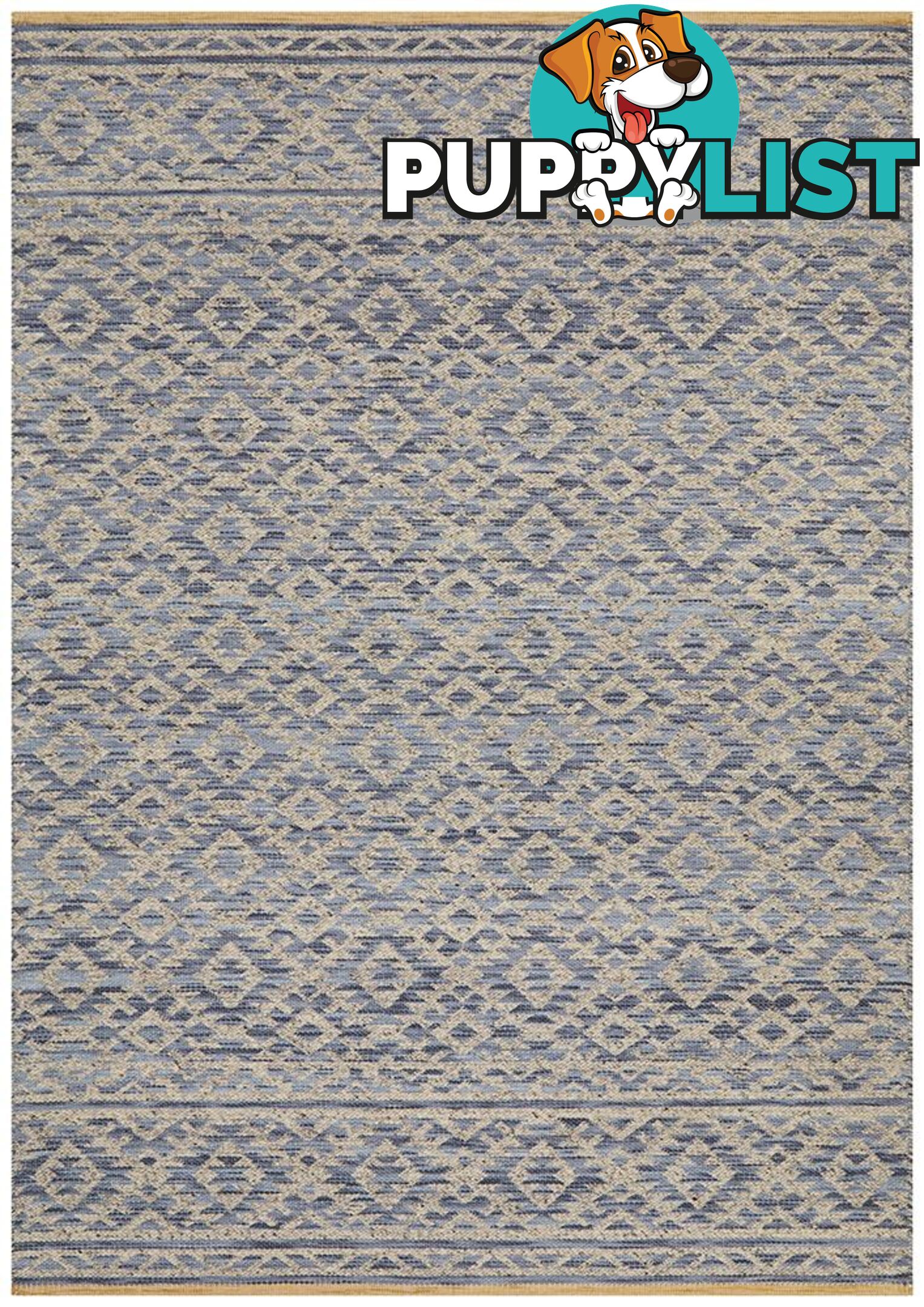 Relic Harvey Blue Natural Rug - Unbranded - 9375321848367