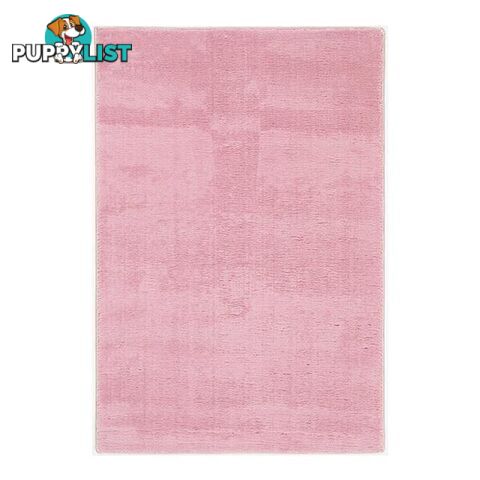 Masal Pink Faux Rabbit Fur Rug - Unbranded - 9476062082208