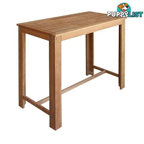 Bar Table Solid Acacia Wood 120X60X105 Cm - Unbranded - 787976575526