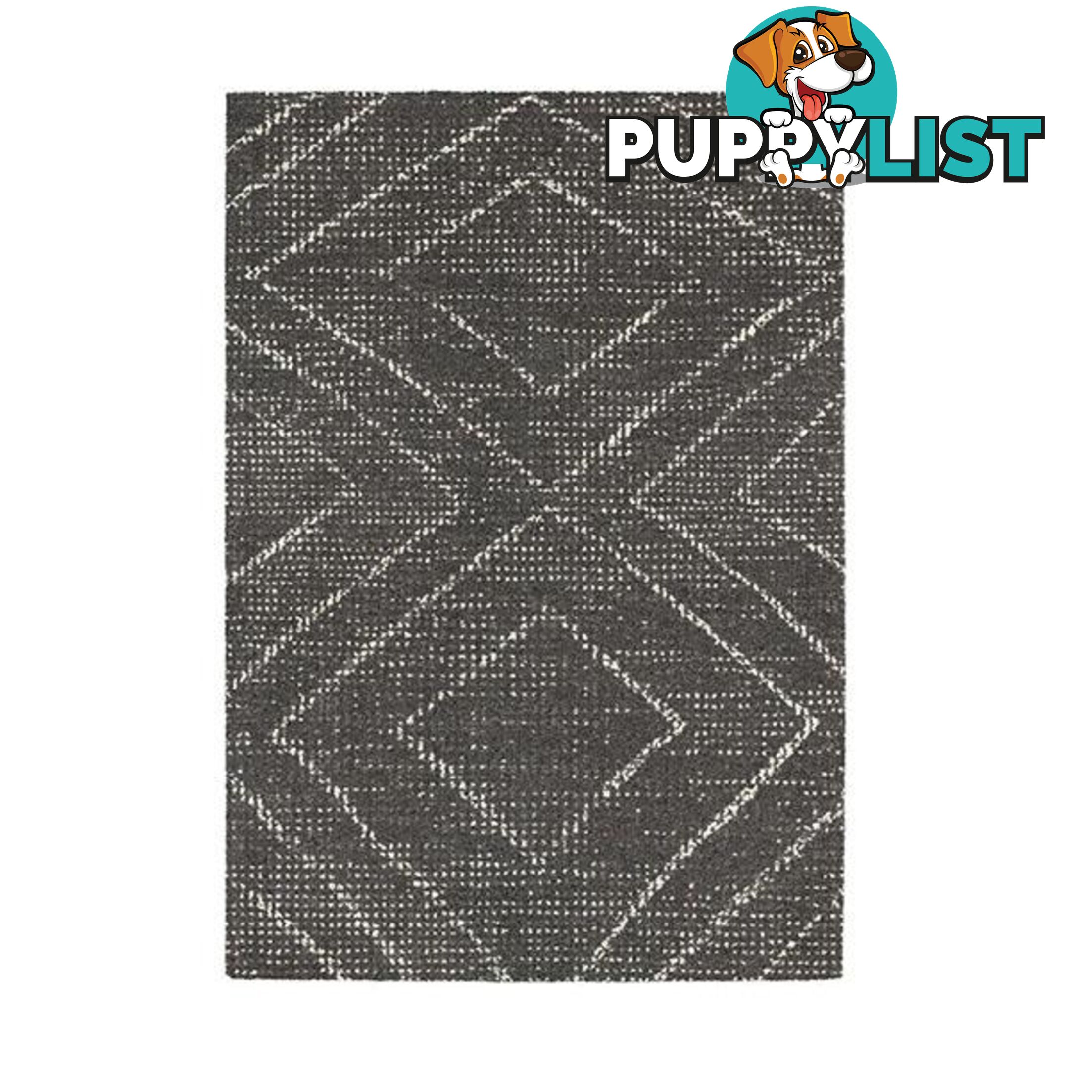 Heat Set Pile Harlem Charcoal Rug - Unbranded - 787976629861