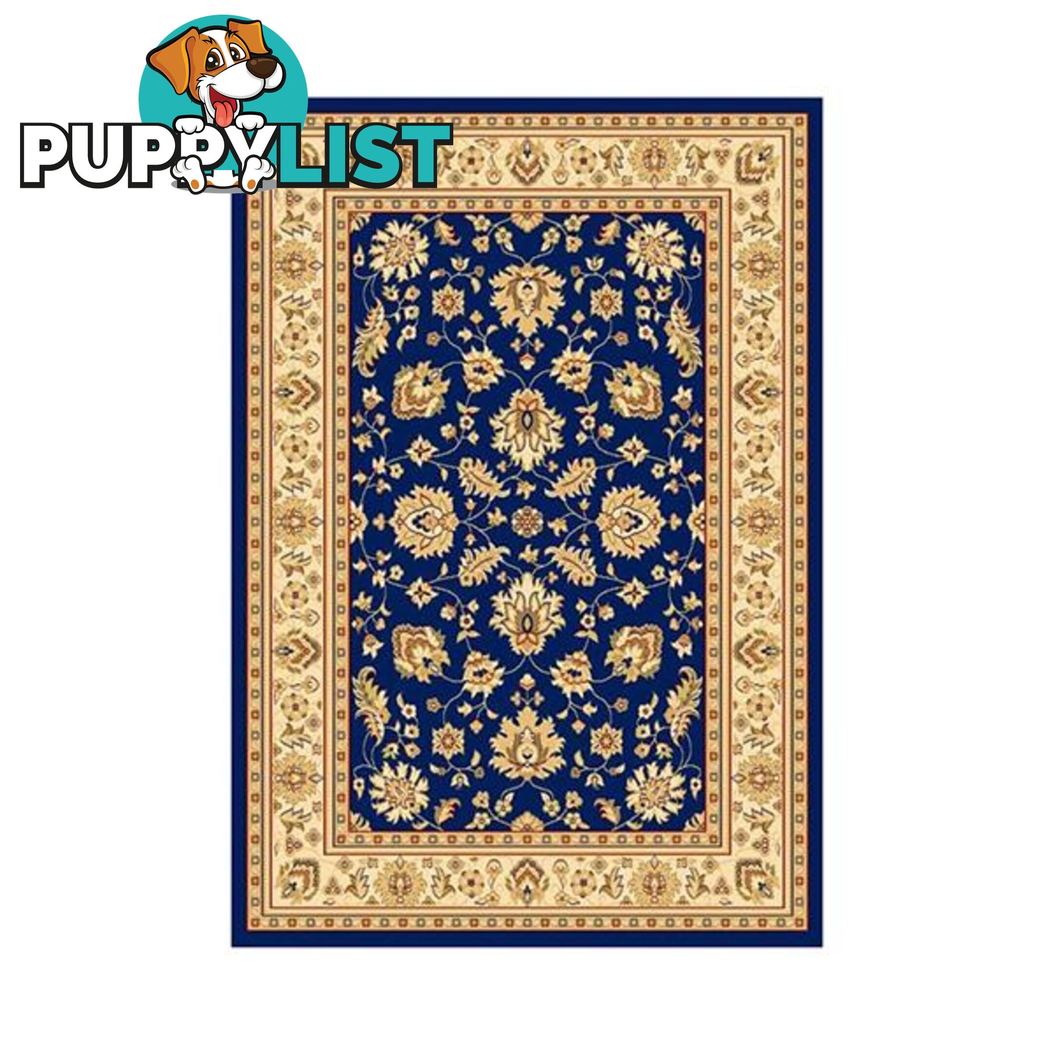 Traditional Marakesh Navy Ivory Rug - Unbranded - 7427046168335