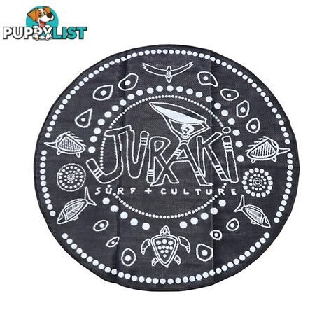 Juraki Surf Aboriginal Design Mat Black And White - Unbranded - 797776544615