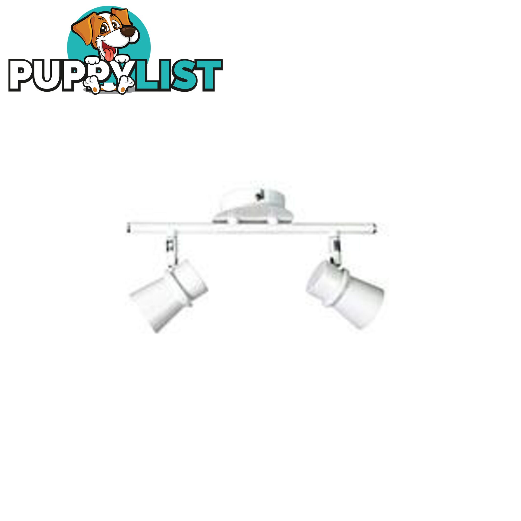 Led Ready Gu10 Adjustable Twin Spotlight White - Spotlight - 9324879204866