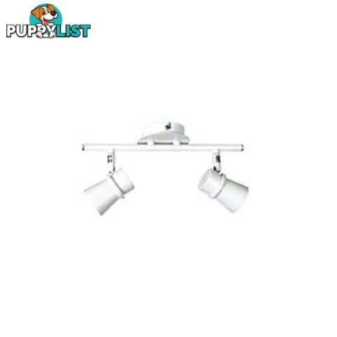 Led Ready Gu10 Adjustable Twin Spotlight White - Spotlight - 9324879204866