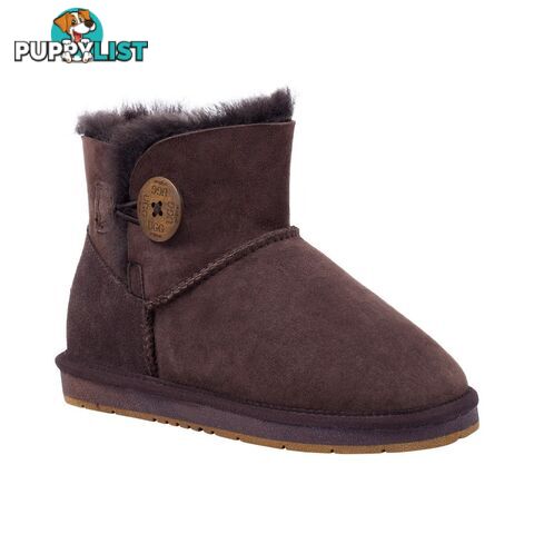 UGGS Mini Button Sheepskin Clove 5883 Unisex Chocolate - UGG - 822427509368