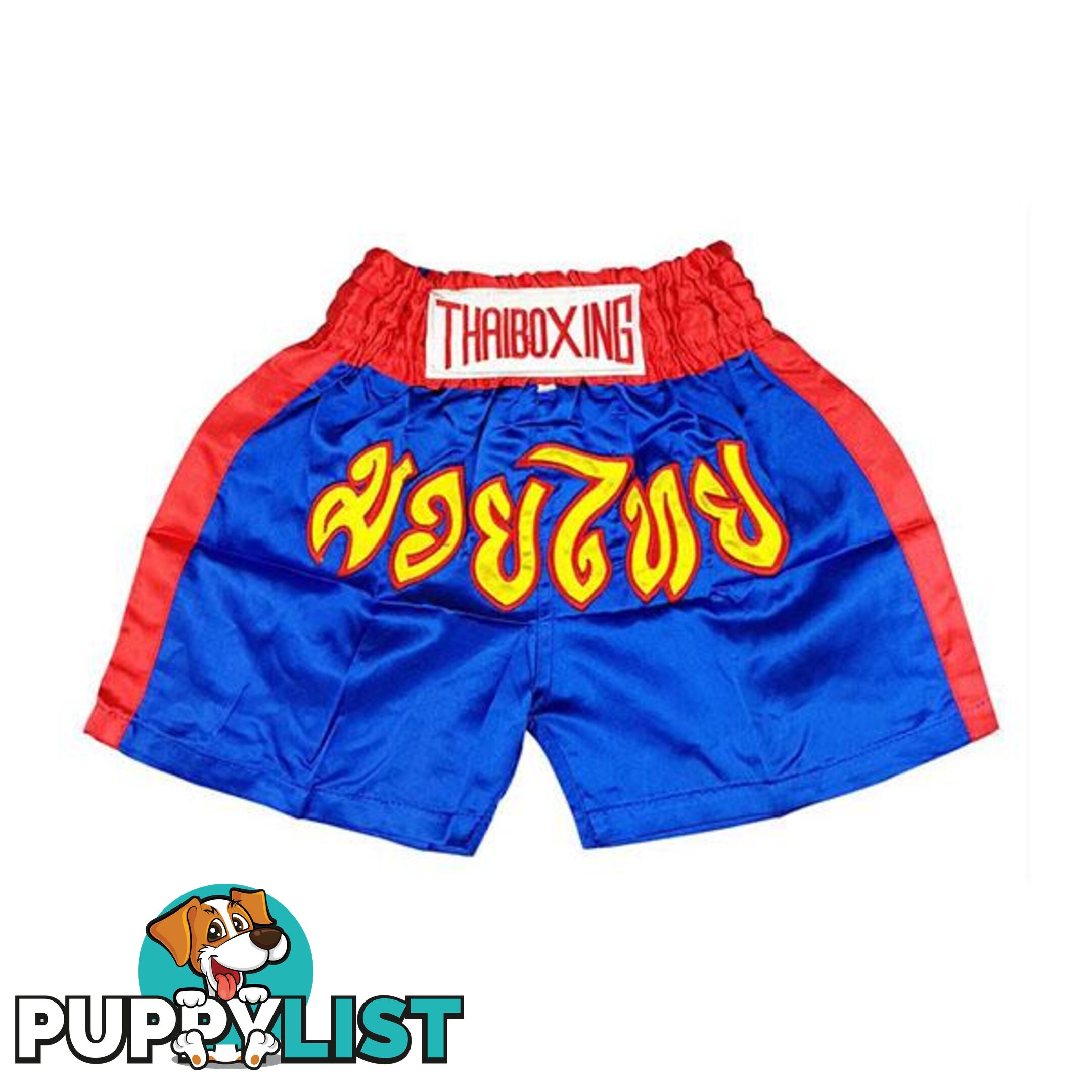 Kid Boxing Short Trunks Satin Light Blue - ThaiBoxing - 9476062140076