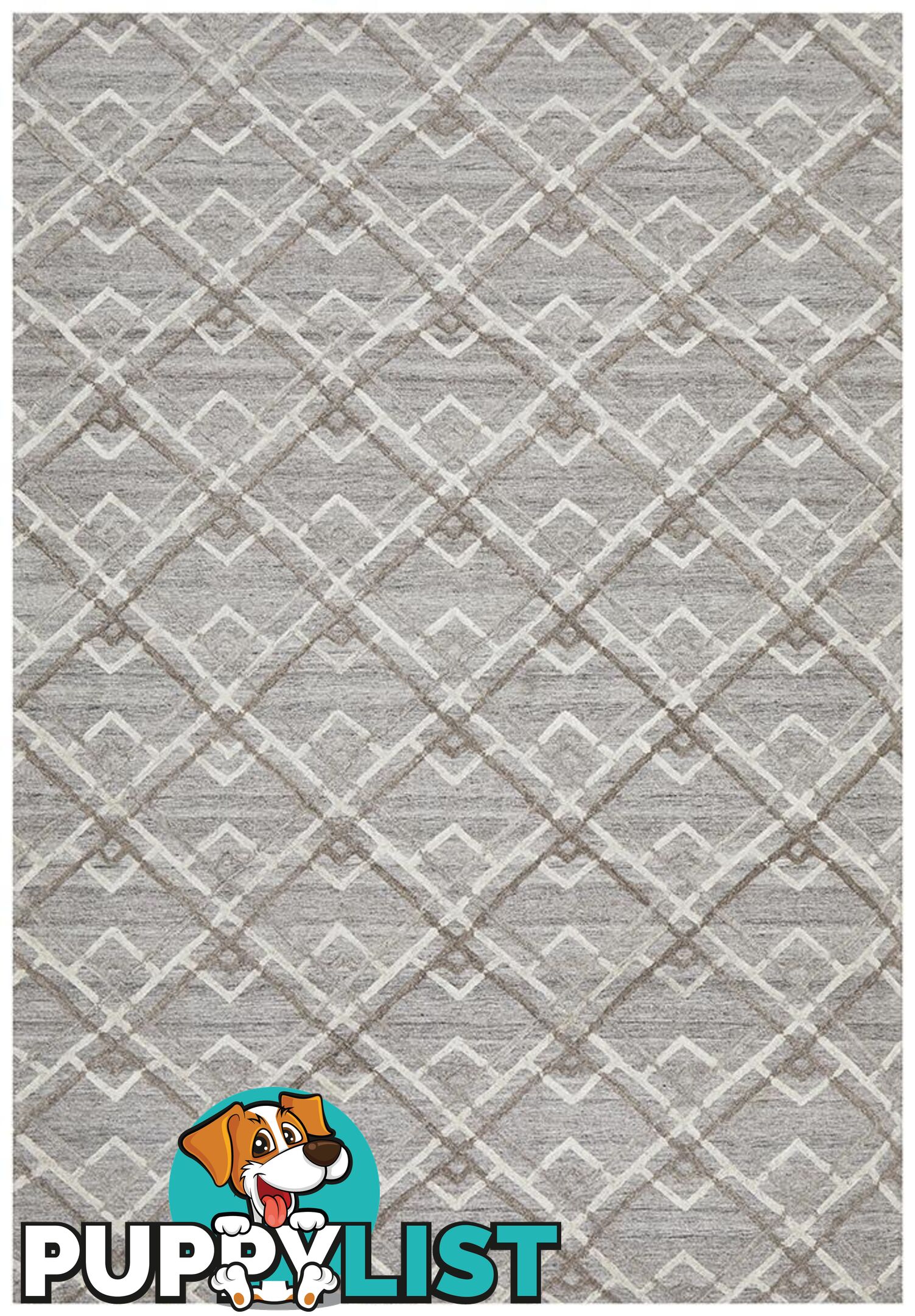 Visions Winter Silver Stream Modern Rug - Unbranded - 9375321829298