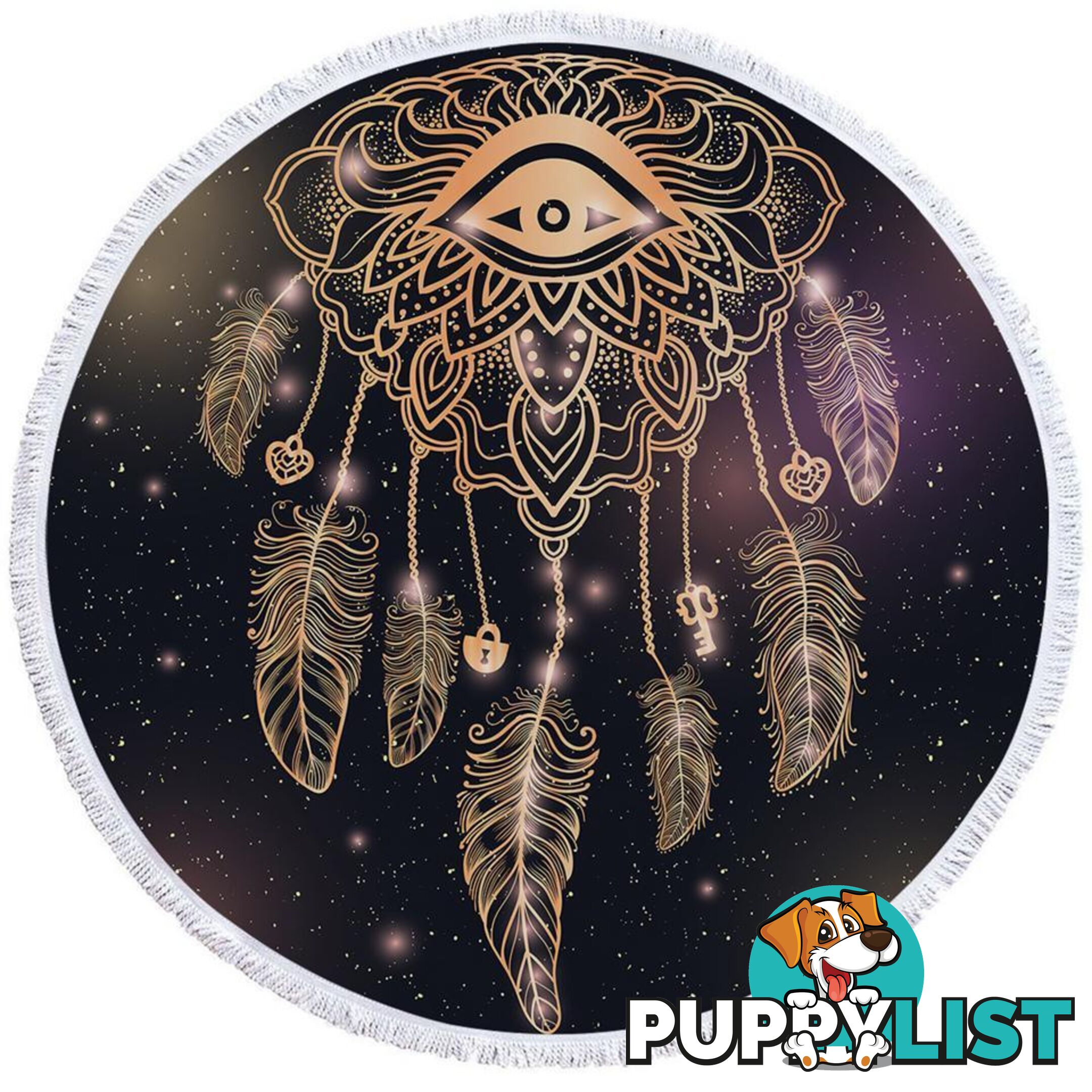 Dream Catcher Eye Beach Towel - Towel - 7427046327367